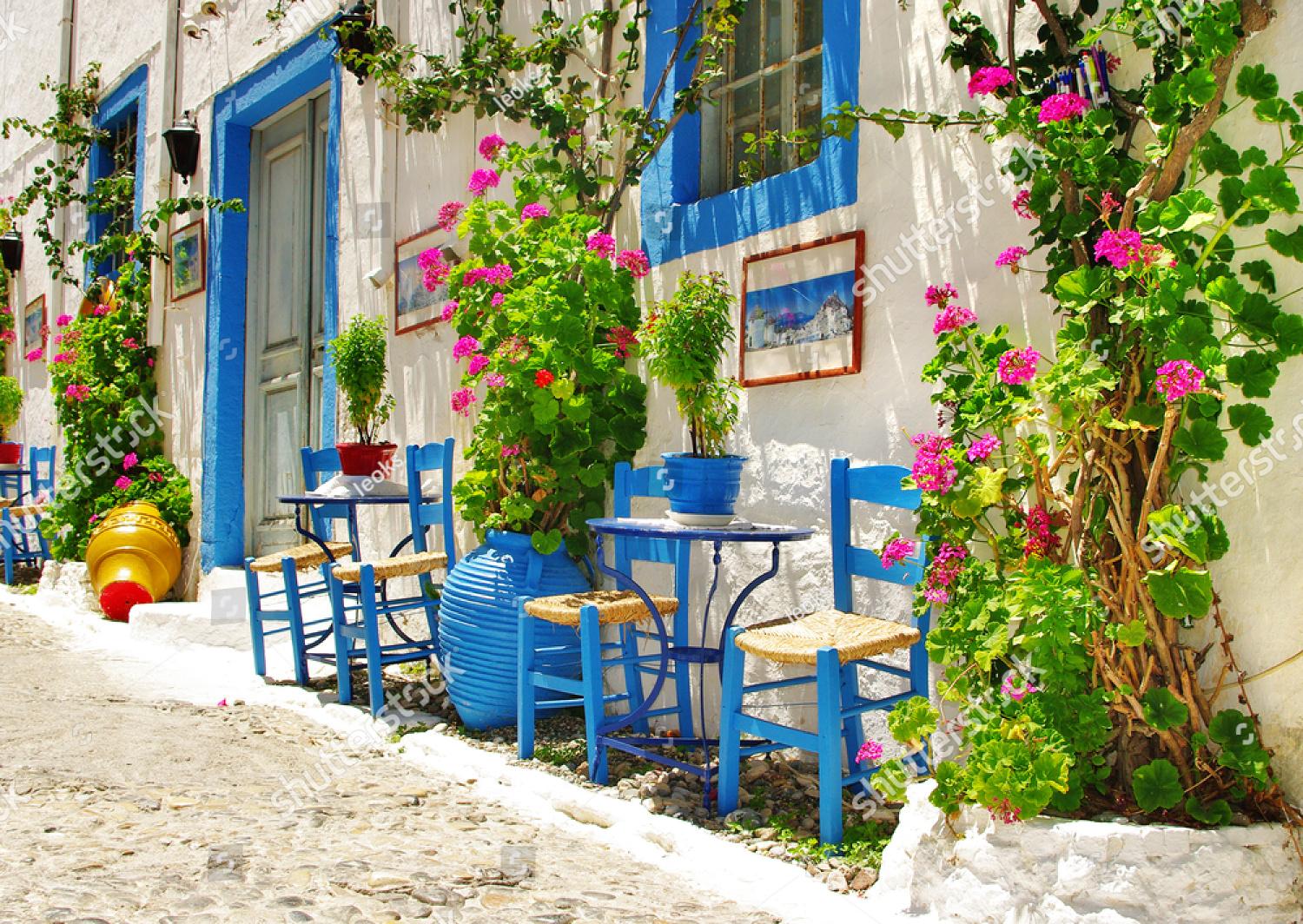 белые улочки греция